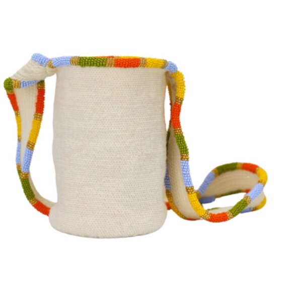 Soraya Hennessy Handmade Multicolor Beaded Bucket Bag - NWOT - Picture 3 of 4